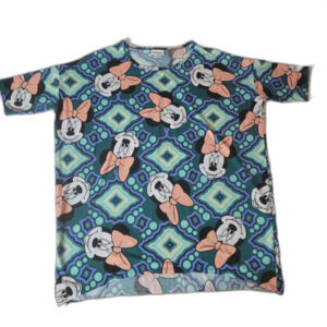 LuLaRoe Minnie Mouse Top Sleepwear Pijama Top Size Medium Oversized